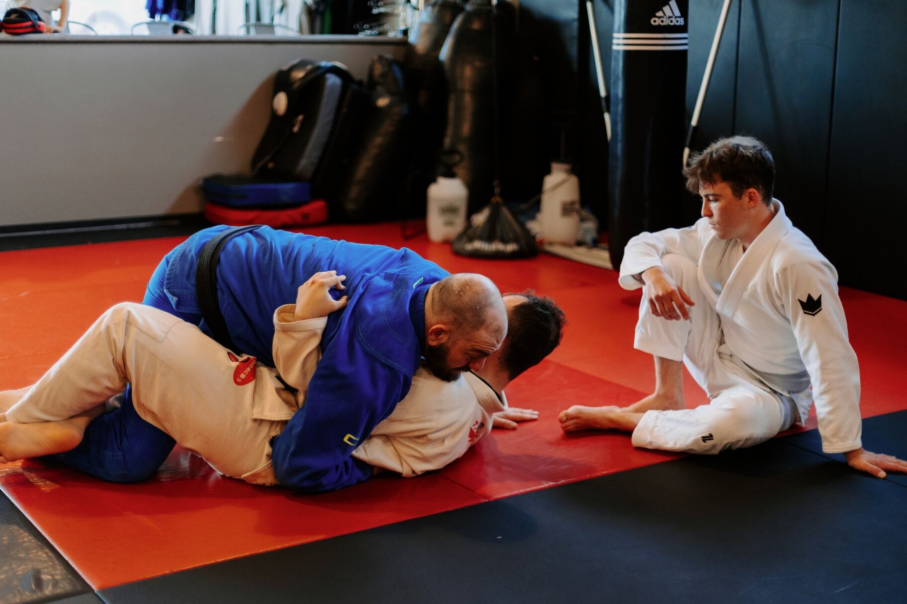 Beginner students starting martial arts training at Next Edge Academy