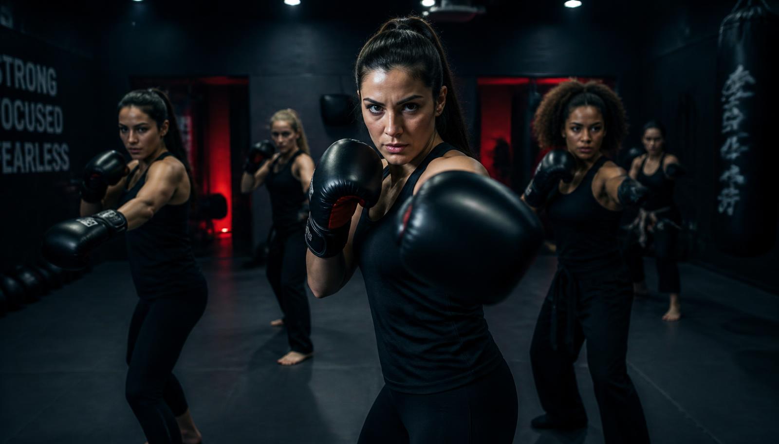 Women training self-defense at Next Edge Academy in Sioux Falls